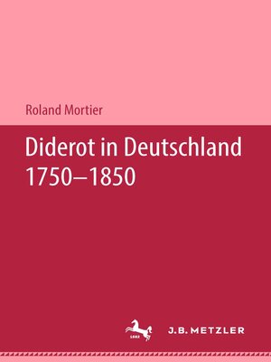 cover image of Diderot in Deutschland 1750-1850